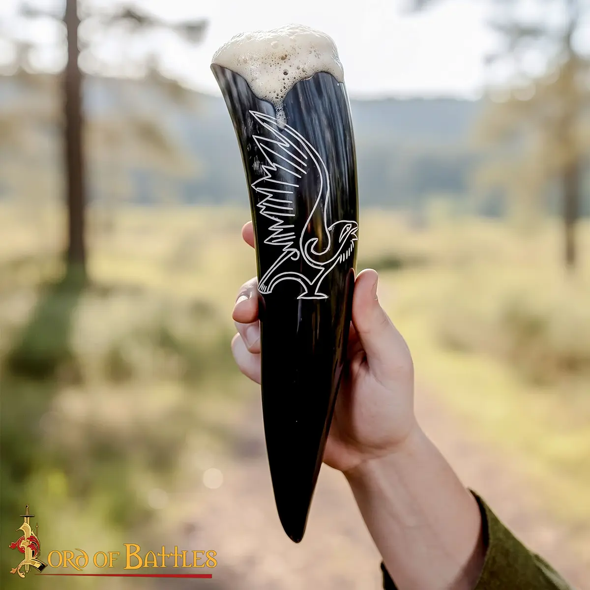 Raven Horn Drinking Cup - Image 7