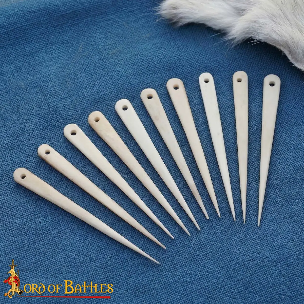 Viking Bone Needle – Embroidery Tool, Handcrafted Ox Bone Sewing Needles for Historical Crafts & Nålebinding Viking Bone Needle – Embroidery Tool, Handcrafted Ox Bone Sewing Needles for Historical Crafts & Nålebinding