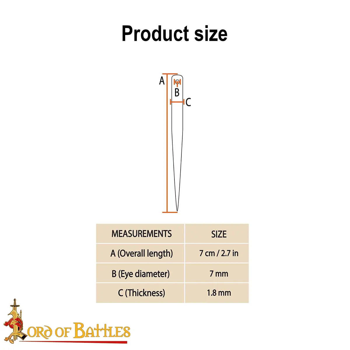 Viking Bone Needle – Embroidery Tool, Handcrafted Ox Bone Sewing Needles for Historical Crafts & Nålebinding Viking Bone Needle – Embroidery Tool, Handcrafted Ox Bone Sewing Needles for Historical Crafts & Nålebinding - Image 3