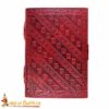 5th to 15th century Medieval Leather Journal with Tree of Life Embossing and Brass Clasp 8631BRM WL 3