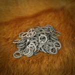 By The Sword - Loose Chainmail Rings - Flat Ring Dome Riveted - Code 4