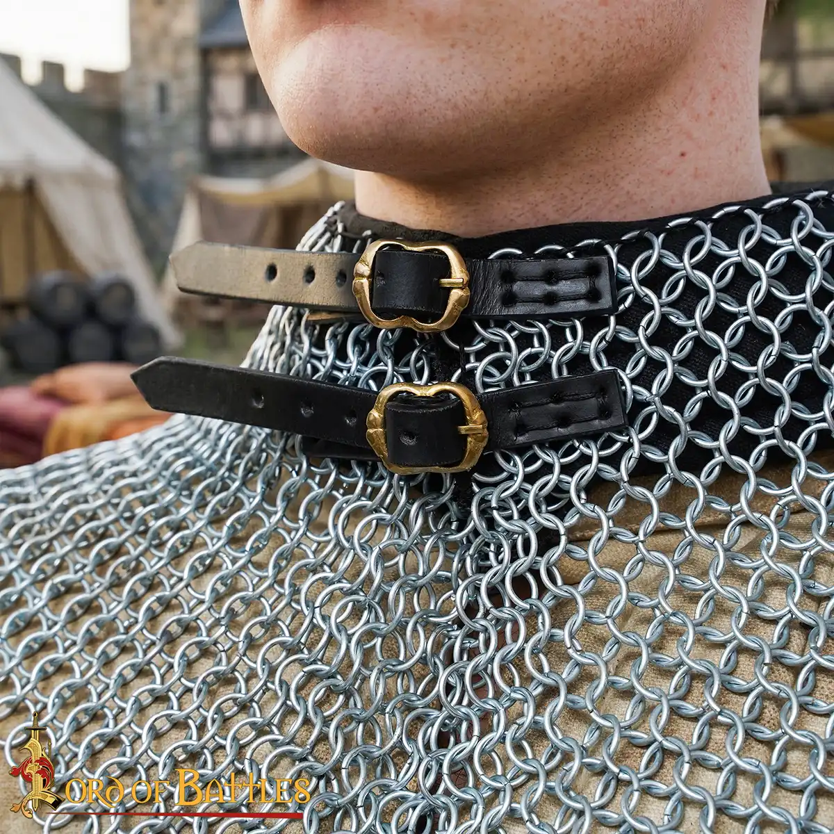 Butted Chainmail Collar 10 mm, 16G Mild Steel Butted Chainmail Collar 10 mm, 16G Mild Steel - Image 2