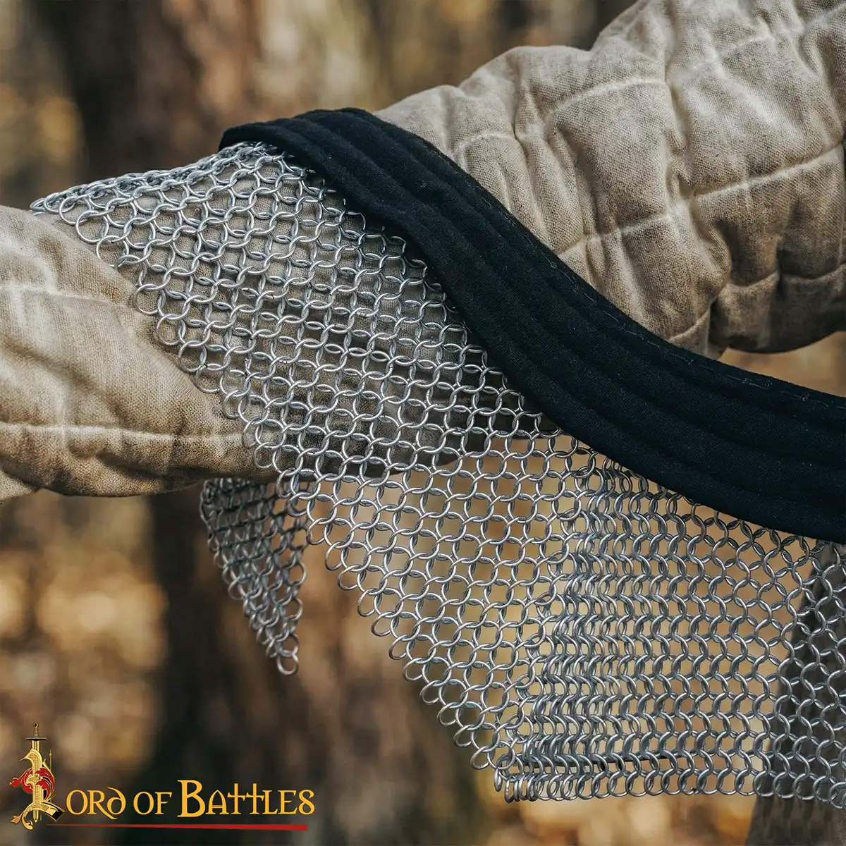 Butted Chainmail Collar 10 mm, 16G Mild Steel Butted Chainmail Collar 10 mm, 16G Mild Steel - Image 7