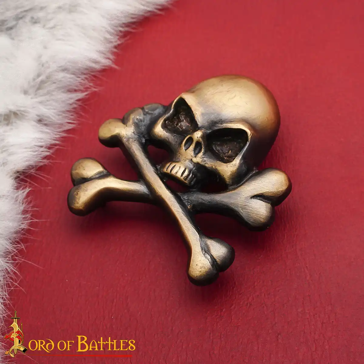 Brass Skull Mount