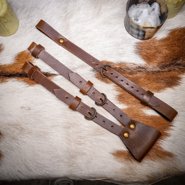 Medieval Sword Hanging Leather Belts Set of Three - Medieval Shop at ...