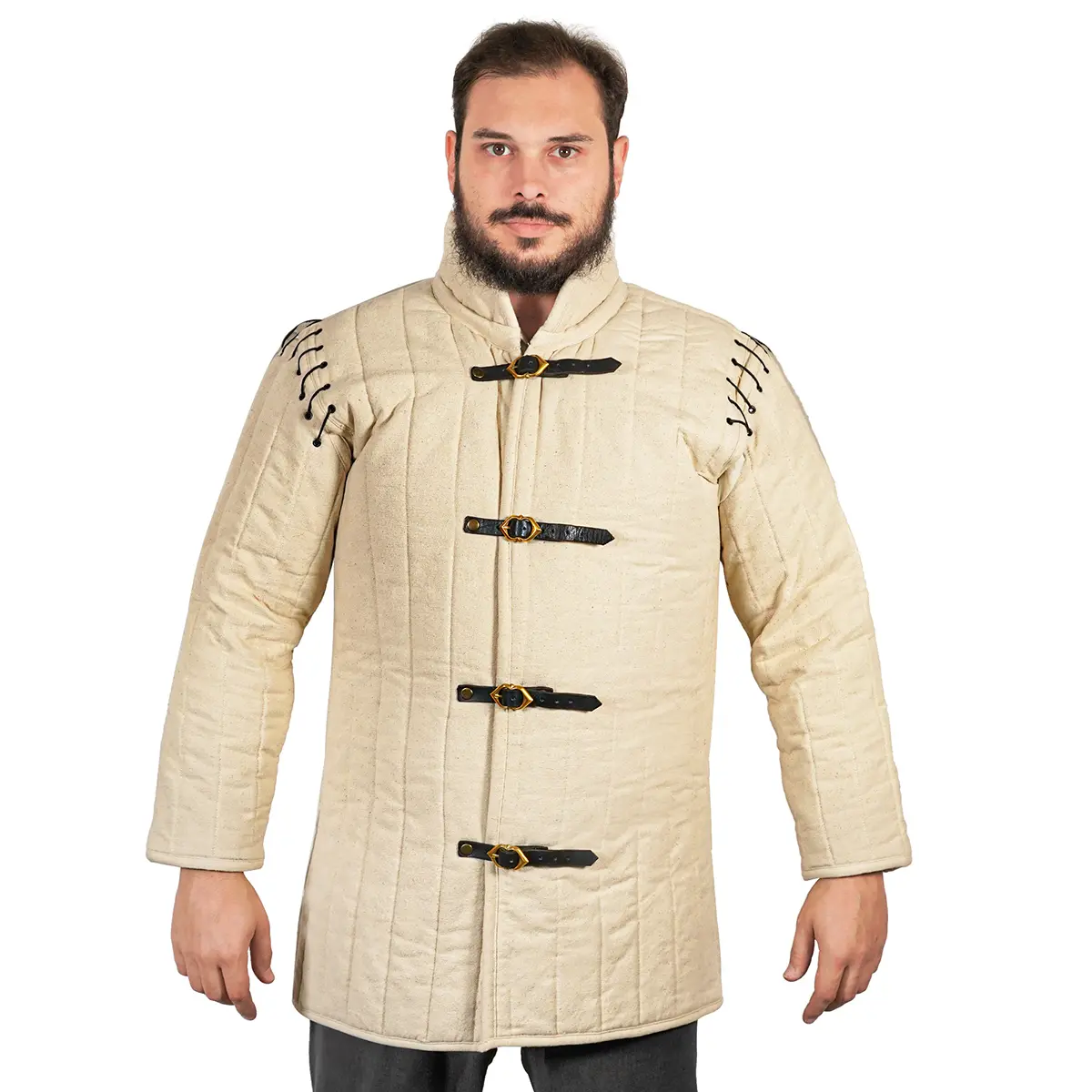 Quilted Gambeson with Detachable Sleeves - 3 Layer Armor Quilted Gambeson with Detachable Sleeves - 3 Layer Armor - Image 5
