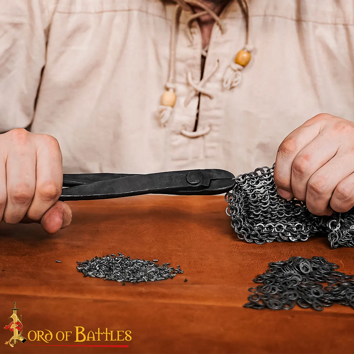 Hand-Forged Steel Round Riveting Tool for 6 mm 18 Gauge Mail Rings Hand-Forged Steel Round Riveting Tool for 6 mm 18 Gauge Mail Rings - Image 2