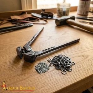 Flat Wedge Riveting Pliers for 9mm Chainmail Rings, Authentic Mail Assembly Rivet Tool