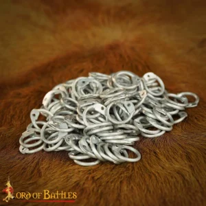 Aluminium Chainmail Rings 10 mm 16 Gauge Dome-Riveted Rings