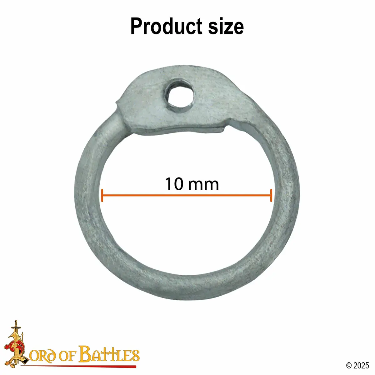 Aluminium Chainmail Rings 10 mm 16 Gauge Dome-Riveted Rings Aluminium Chainmail Rings 10 mm 16 Gauge Dome-Riveted Rings - Image 3