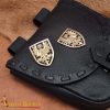 Heraldic Eagle Shield Belt Studs Pure Solid Brass