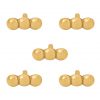 The Ellipses Pure Solid Brass Leather Mounts Set of 5 Functional Accessory
