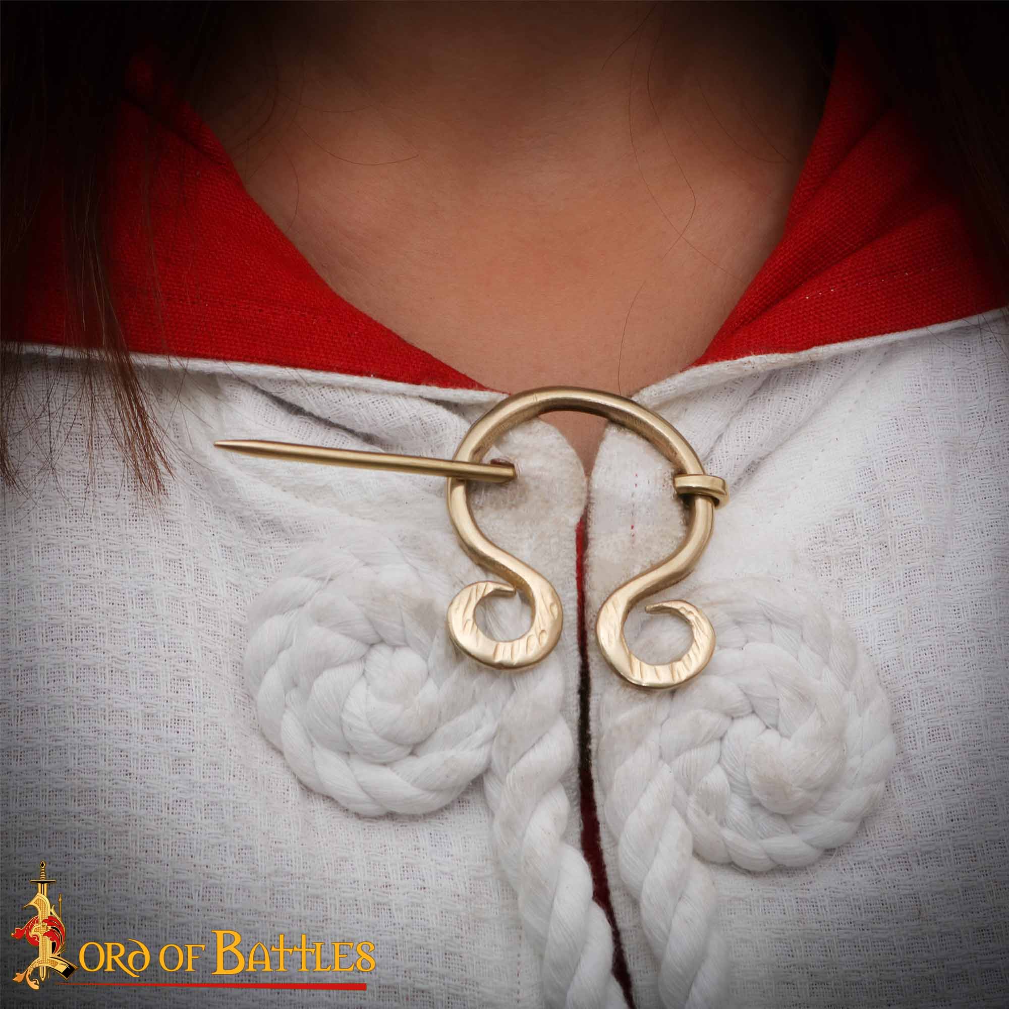 Medieval Brass Penannular Cloak Brooch Medieval Brass Penannular Cloak Brooch - Image 7