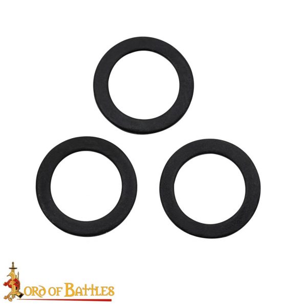 Mild Steel Loose Rings, Solid Flat Rings, 9 mm 17 gauge, Craft and Repair Chainmail Armour - Image 2