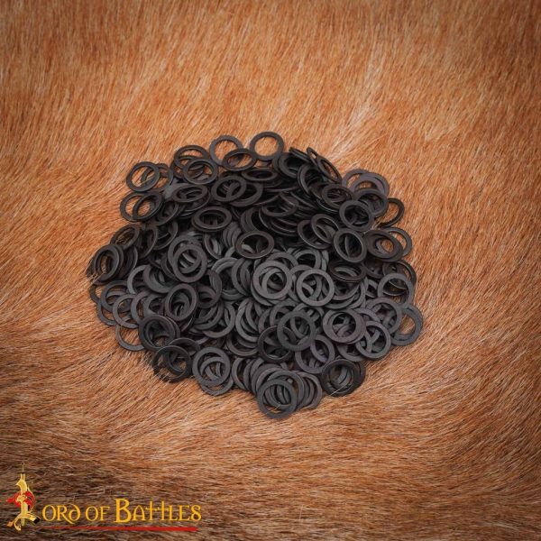 Mild Steel Loose Rings, Solid Flat Rings, 9 mm 17 gauge, Craft and Repair Chainmail Armour - Image 5