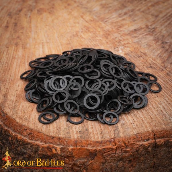 Mild Steel Loose Rings, Solid Flat Rings, 9 mm 17 gauge, Craft and Repair Chainmail Armour - Image 6