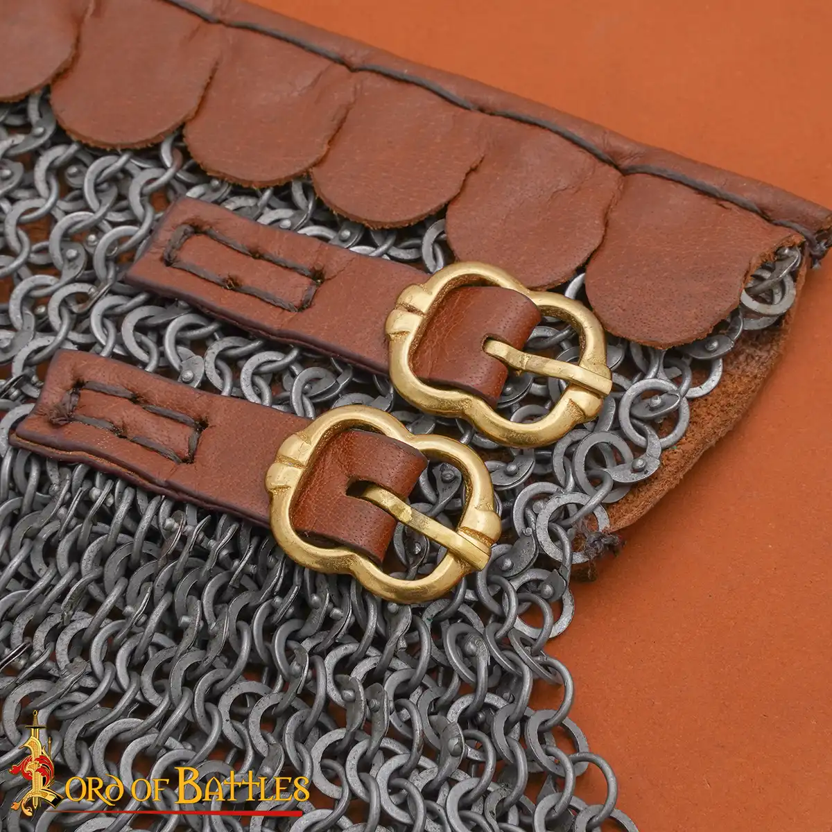Medieval Double Loop Belt Buckle Set - Image 2