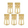 Pure Solid Brass Historic Saxon Buckle Functional Belt Accessory