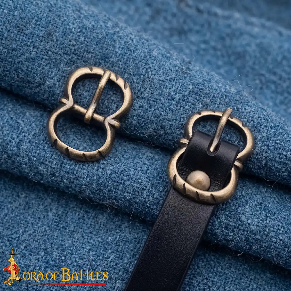 Belt Buckle Set of 5 Brass Double Loop Buckle - Image 7