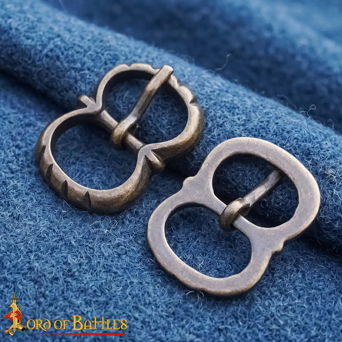 Belt Buckle Set of 5 Brass Double Loop Buckle - Image 8