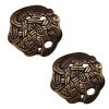 Viking Greiftier Antique Brass Brooch Set of 2
