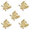 Heraldic Eagle Belt Studs or Conchos Pure Solid Brass Set of 5