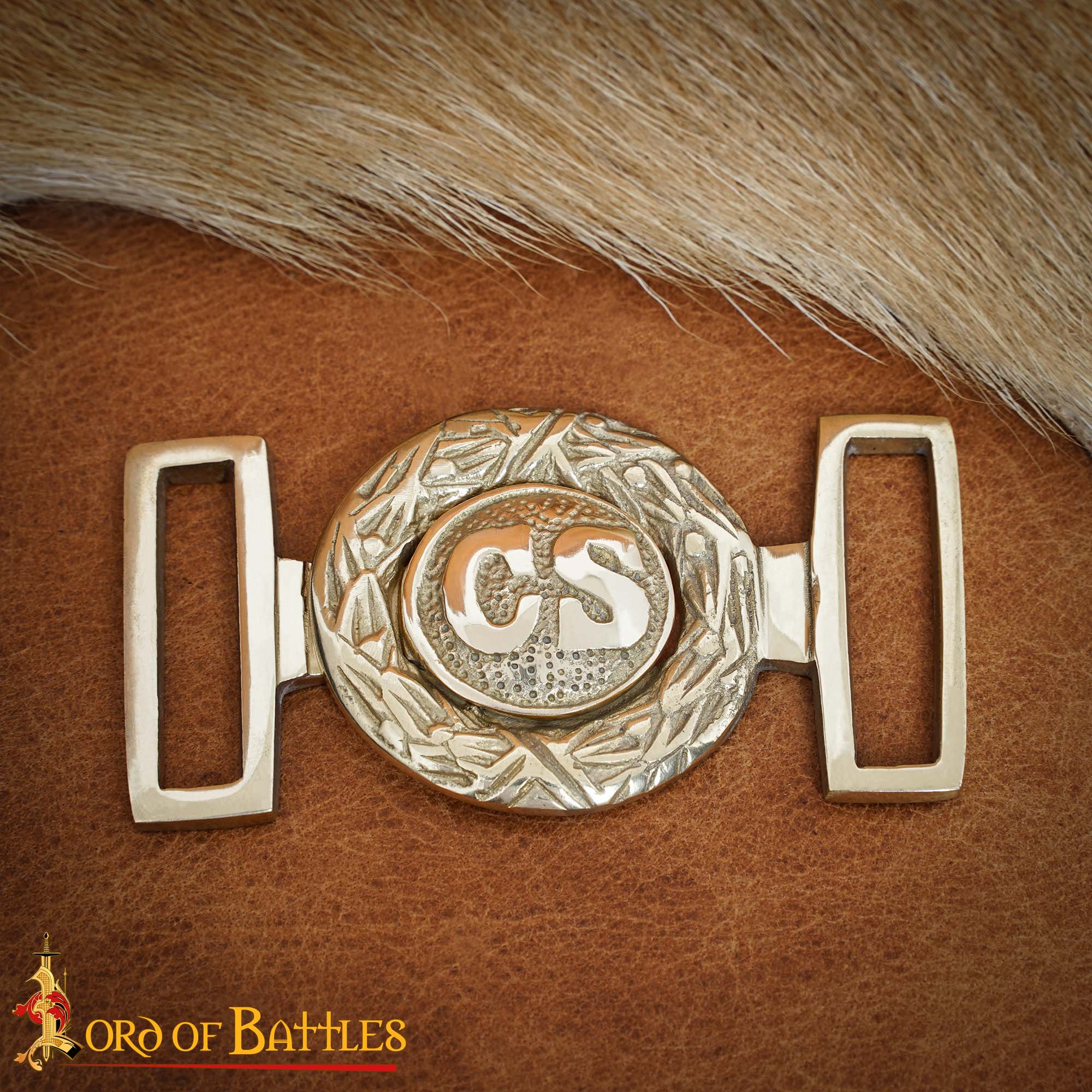 Officers Brass Belt Buckle