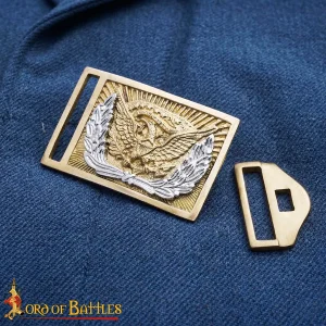 American Civil War Union Officer’s Pure Brass Belt Buckle