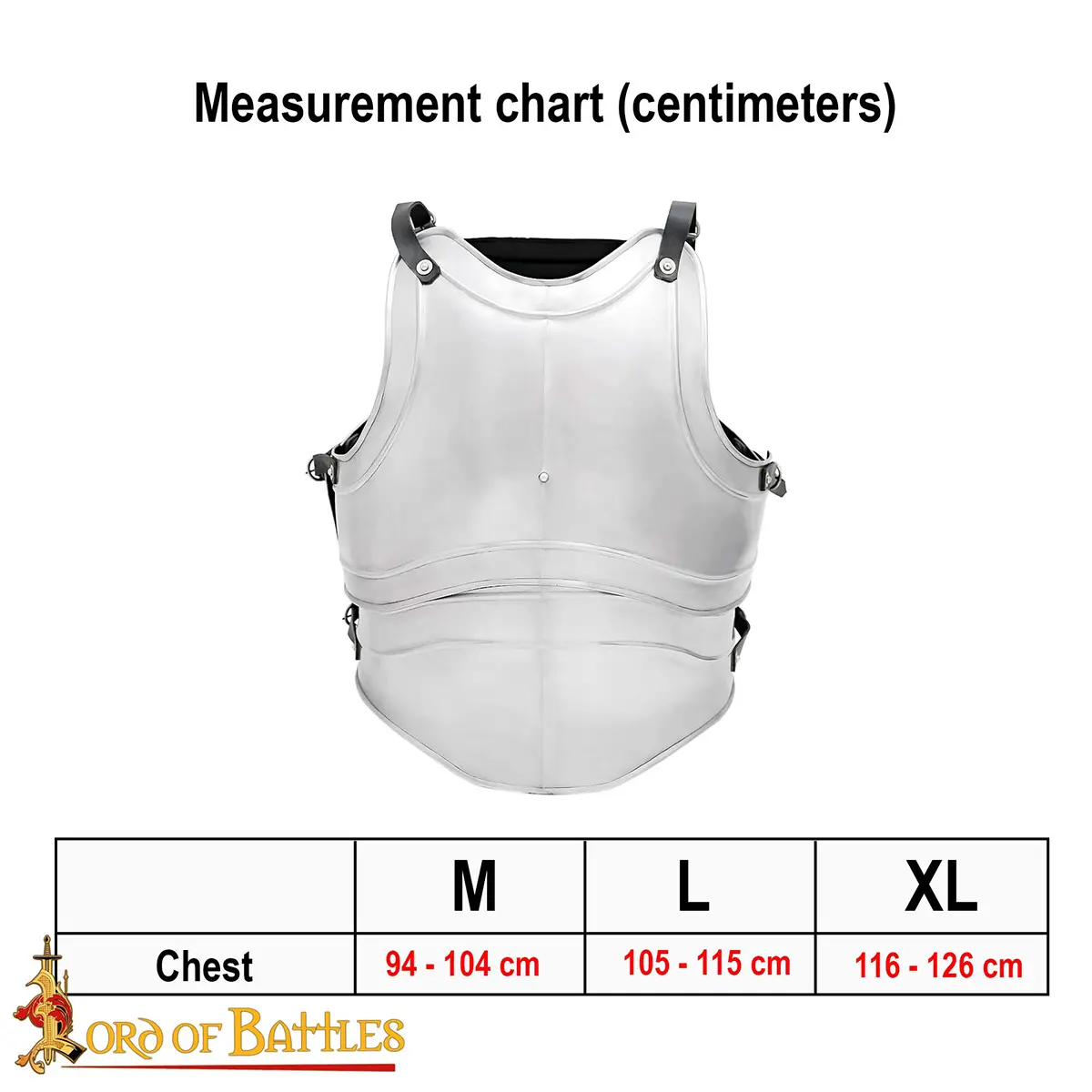 Medieval Fantasy Four Plates Classic Cuirass Medieval Fantasy Four Plates Classic Cuirass - Image 3