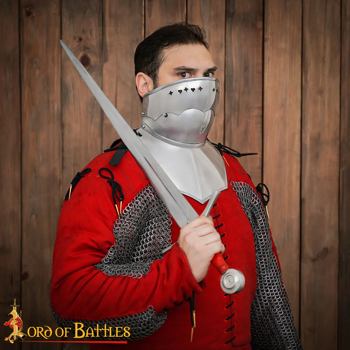 15th Century Medieval Gorget with Bevor | Hand-Forged Steel Neck & Face Armor 15th Century Medieval Gorget with Bevor | Hand-Forged Steel Neck & Face Armor - Image 8