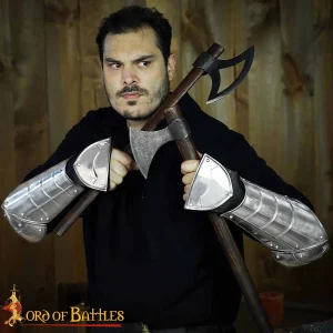 Medieval fantasy Bracers with Elbow and Hand Protection