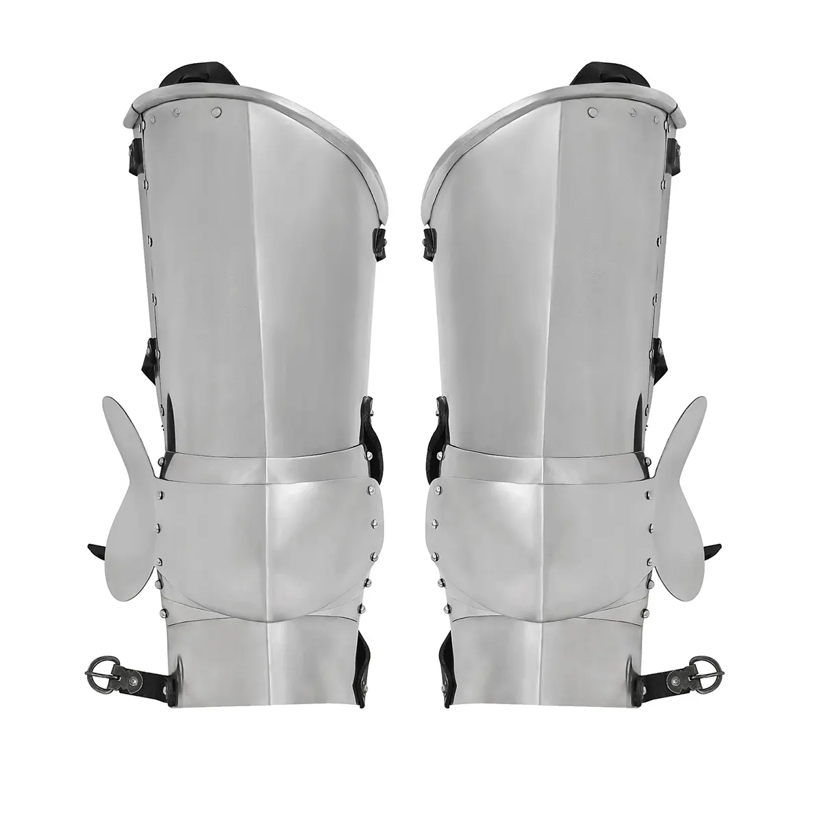 Medieval 14th century French Steel Leg Armor Medieval 14th century French Steel Leg Armor - Image 3