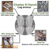 Medieval 14th century French Steel Leg Armor