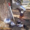 Medieval 14th century French Steel Leg Armor