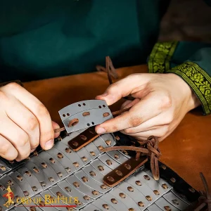 Lamellar Armor Plates Pre-Drilled, 20 Gauge DIY Lacing Plates for Historical Armor Crafting