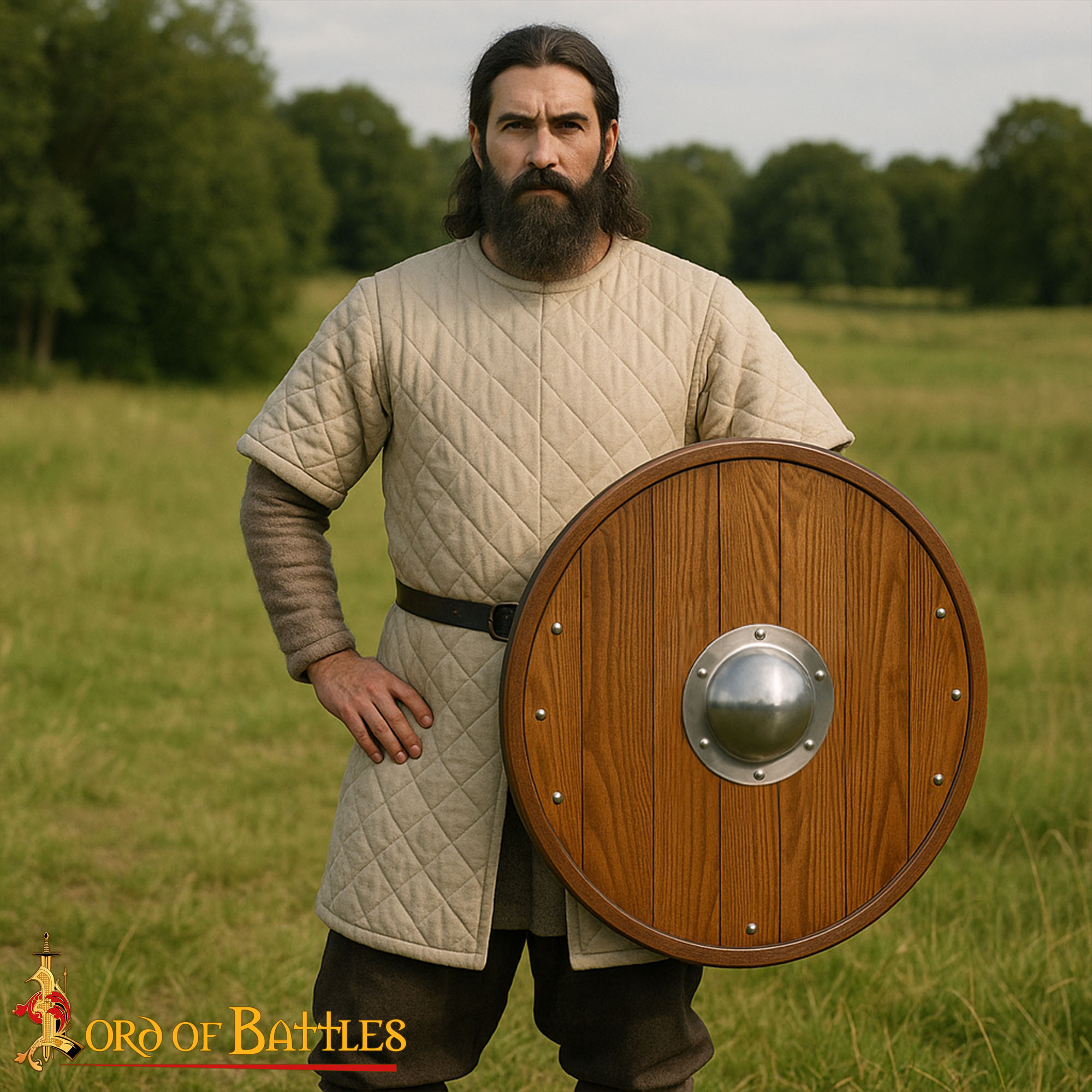 9th Century Steel Shield Boss Round Medieval Umbo with Rivets 2198P14 1
