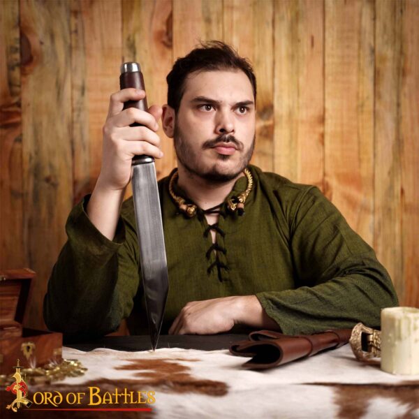 Sleek Viking Seax Carbon Steel Blade Historical Reenactments - Image 2