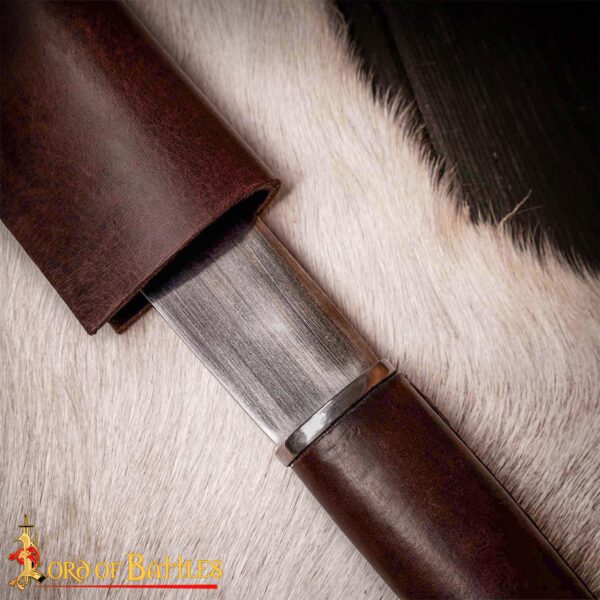 Sleek Viking Seax Carbon Steel Blade Historical Reenactments - Image 7