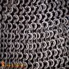 Chainmail Coif 9 mm 17 Gauge Mild Steel Flat Ring Dome Riveted with Alternate Flat Solid Rings - 368N 5