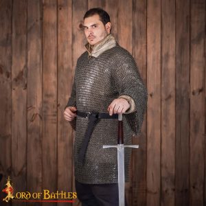 Chainmail Haubergeon 9mm 17 G Flat Ring Wedge Riveted Alternate Flat Solid Rings