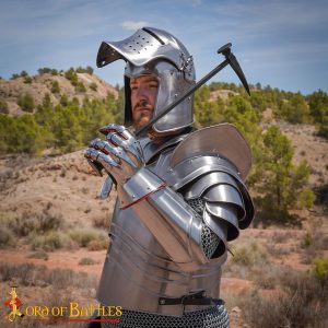 Gothic Crowsbeak War Hammer | Hand-Forged Steel Armor-Piercing Axe