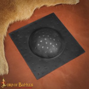 Square Shield Boss Handmade Steel Umbo for Roman Scutum Shields