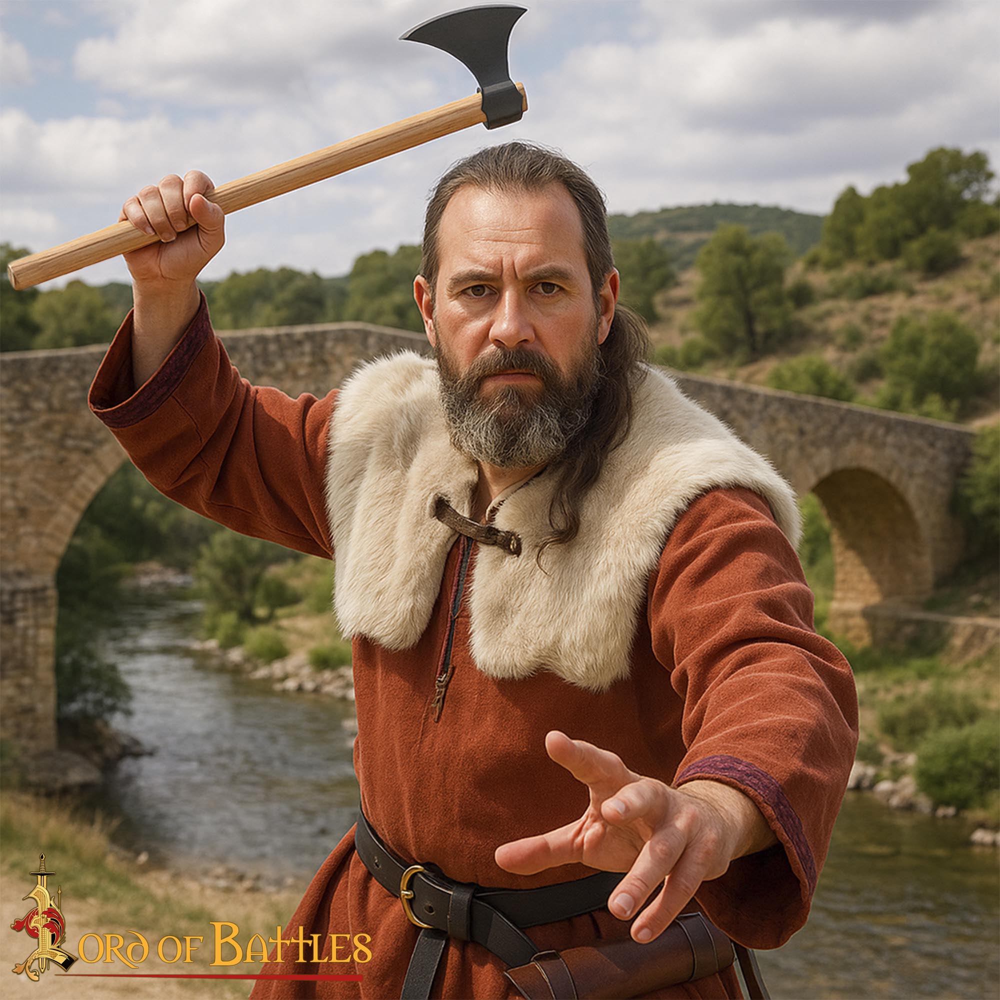 Hand-Forged Viking Bearded Axe Head – Norse Skeggøx Battle Axe-25332 1