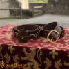 Handcrafted Medieval Double Wrap Sword Belt Genuine Leather - 26203CBR 5