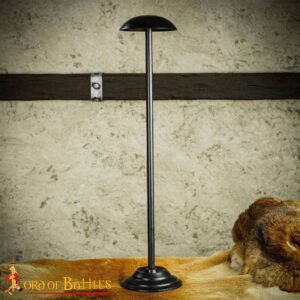 Handmade Iron 25" Tall Helmet Stand for Helmets with or without Aventail