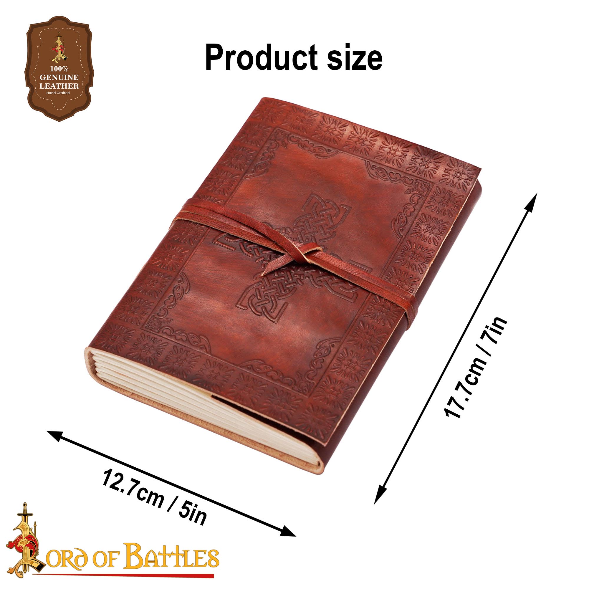 Genuine Leather Celtic Cross and Tree Of Life Journal Genuine Leather Celtic Cross and Tree Of Life Journal - Image 3