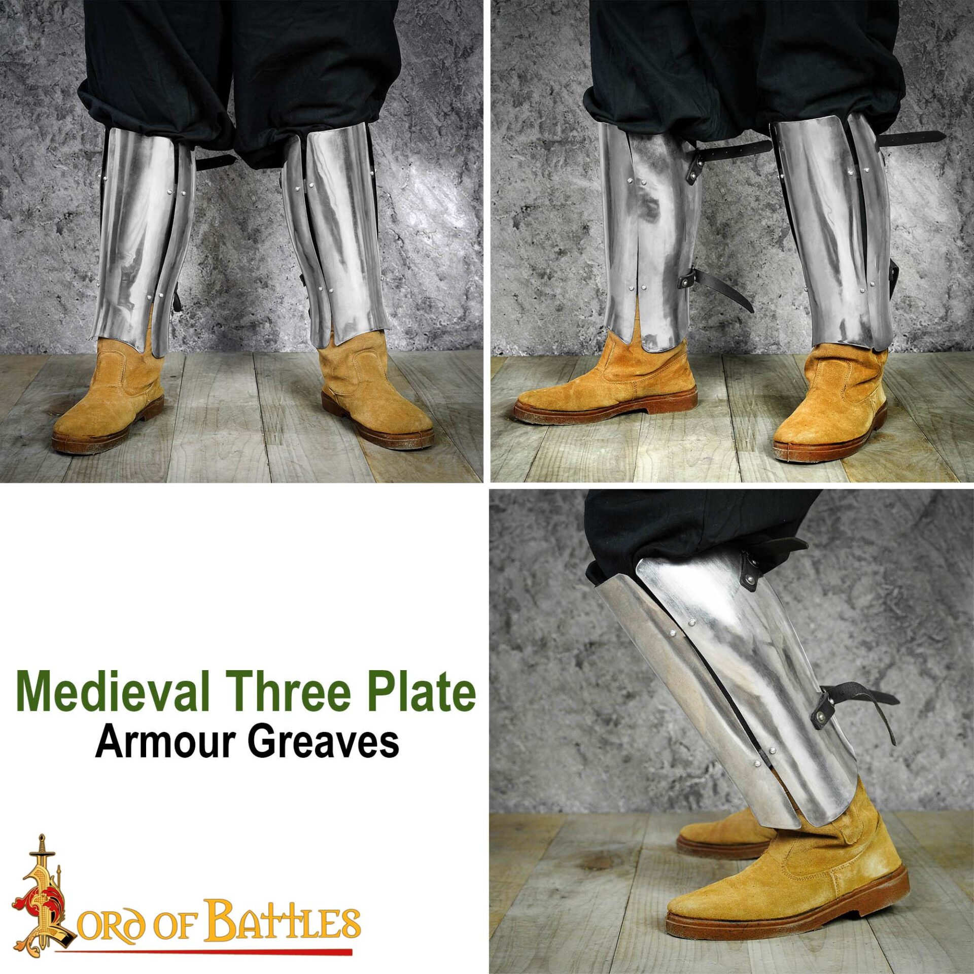 Medieval Armor Greaves -25386PL 5