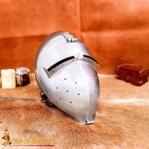 Hounskull Bascinet Helmet | 14th Century with Liner
