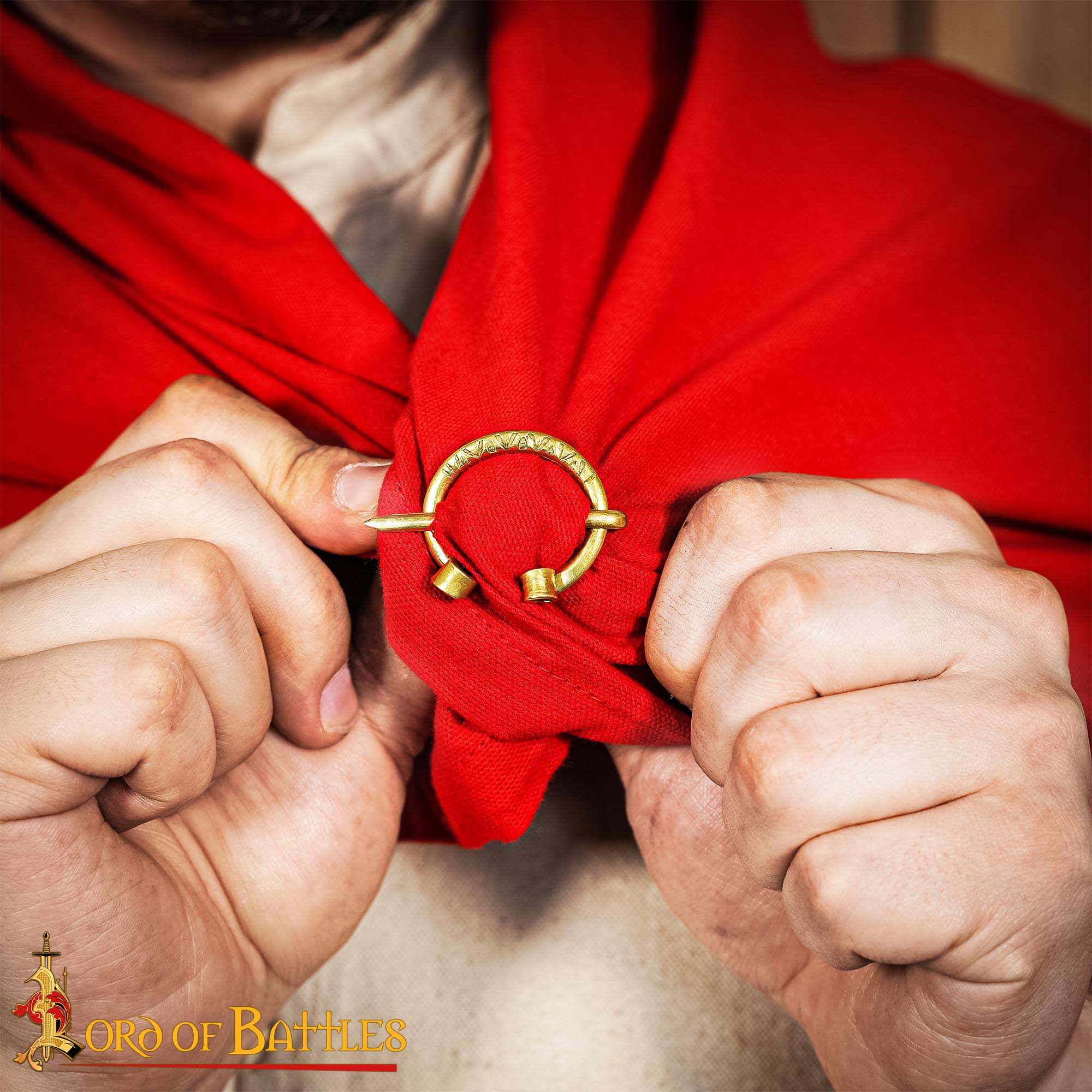Medieval Brass Penannular Cloak Brooch Medieval Brass Penannular Cloak Brooch - Image 2