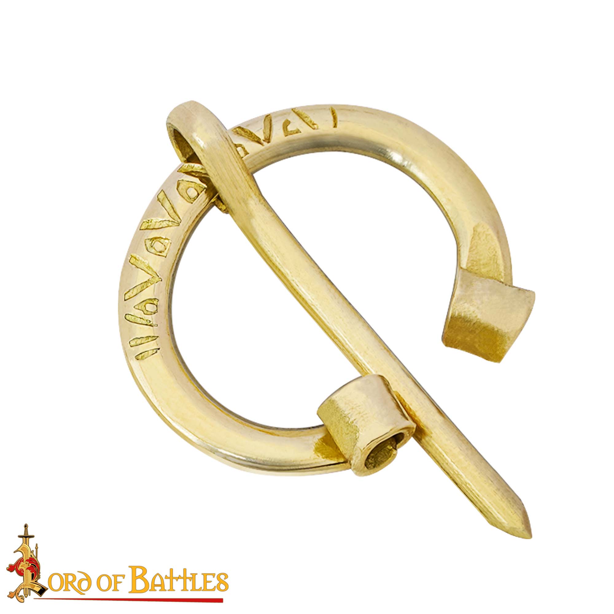 Medieval Brass Penannular Cloak Brooch Medieval Brass Penannular Cloak Brooch - Image 6